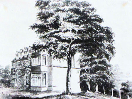 Pen and ink of Arley Manor dated 1844 - kB jpg
