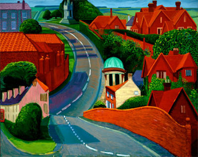 David Hockney's 'Road to Sledmere - 47kB jpg