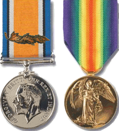 Harry Crompton's medals - 37kB gif