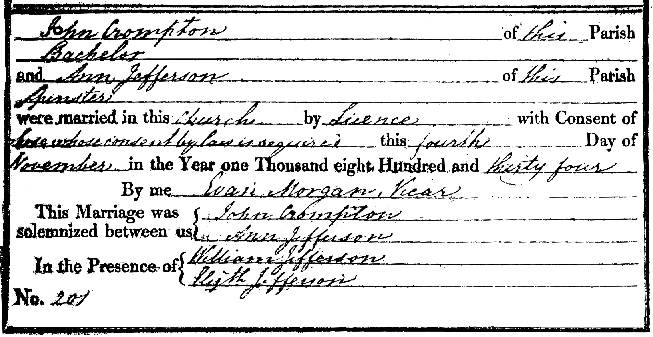 John Crompton's marriage certificate - kB jpg