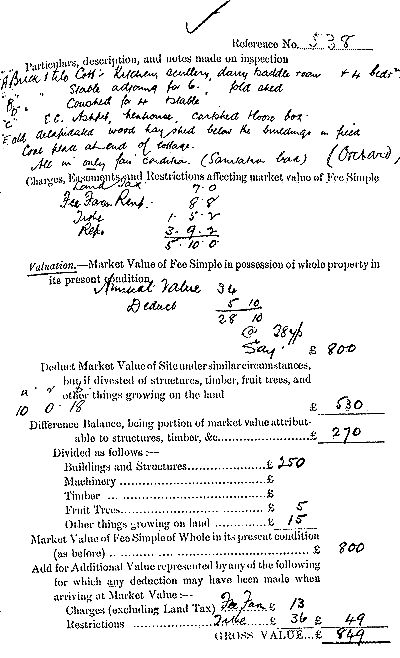 House in West End attributed to T Crompton - Valuation page 2 of 4 - 56kB jpg