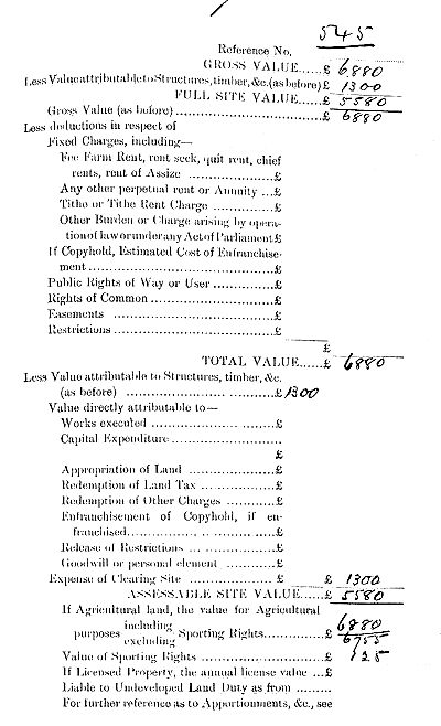 Westfield Valuation Survey 1910, page 4 of 4 - 66kB jpg