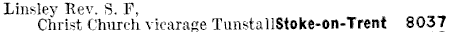 Rev SF Linsley phone book entry 1937 - 2kB gif