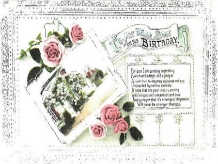 Fred Lund's birthday card front - 44kB jpg