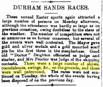 Durham Advertiser article 03 Aptil 1891 - 46kB jpg