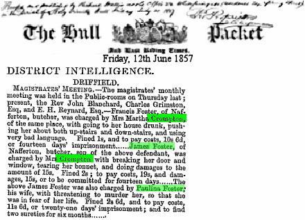 Hull Packet 12 June 1857 - kB
