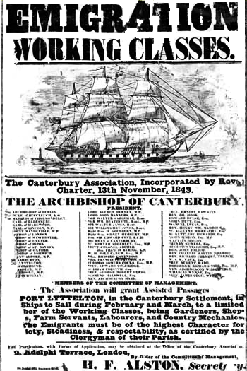 An 1849 advert for immigrants - 155Kb gif