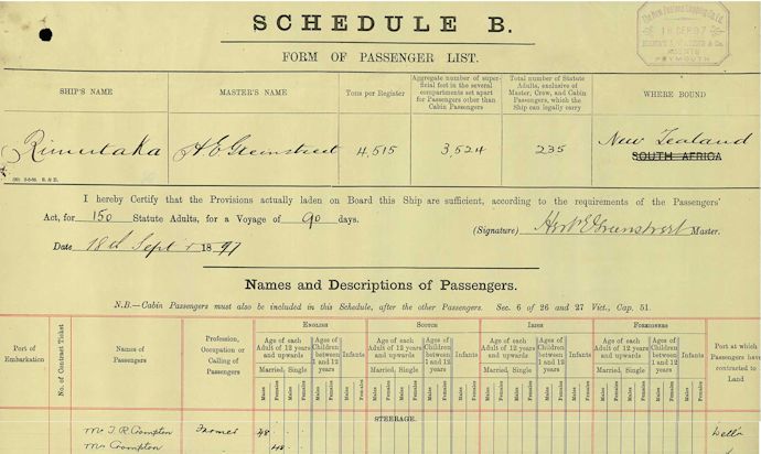 TR Crompton's departure from UK 18 September 1897 - 52Kb jpg