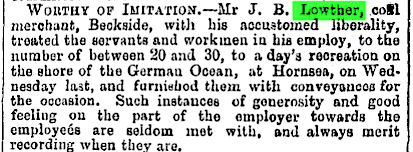 Hull Packet 23 July 1858