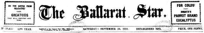 Ballarat Star banner - 23kB jpg