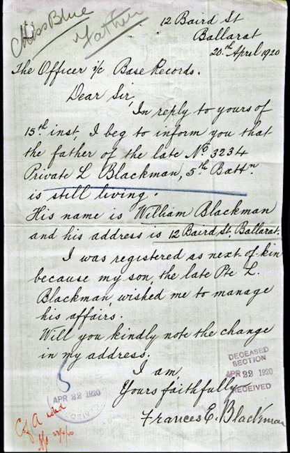 Frances e Blackman's letter - Kb gif