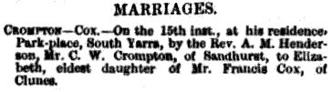 Argus marriage 18 April 1973 - 12kB jpg