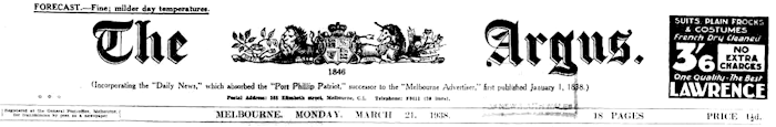 Argus masthead 21mar38 - 33kB gif