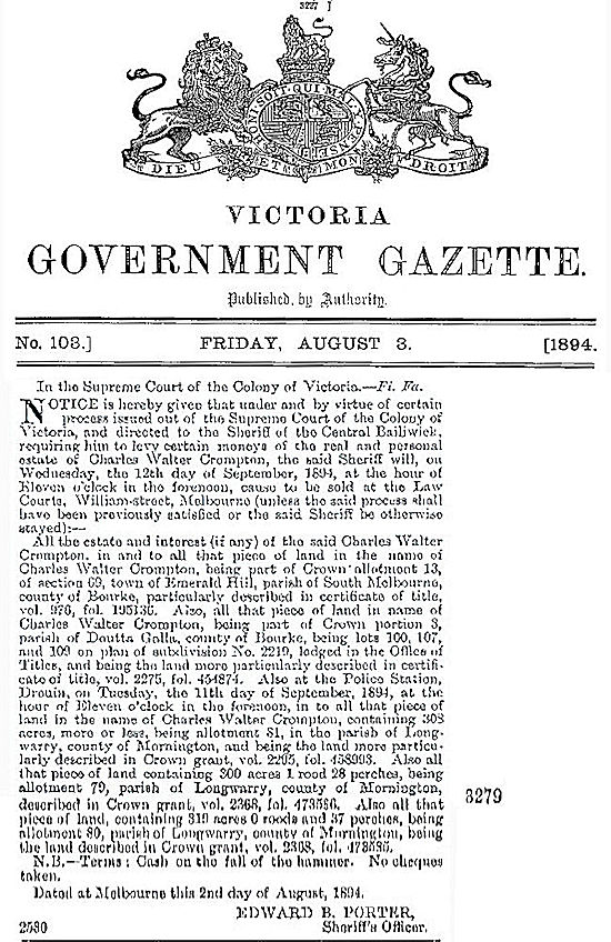 Victoria Government Gazetter 03aug94 - 160kB jpg