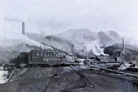 Mount Lyell's eleven smelters 29 June 1902 - 22kB jpg