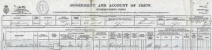 Donald MacDonald's emigration - 51kB jpg