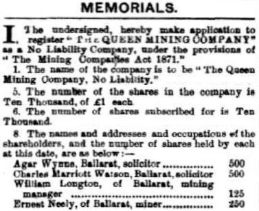 Ballarat Courier 09 May 1879 - 33kB jpg