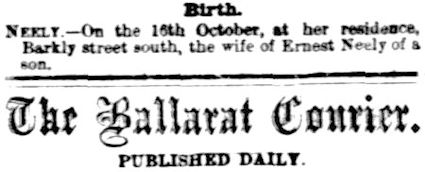 Ballarat Courier 18 Obtober 1881 - 17kB jpg