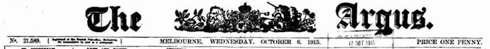 The Argus 06 October 1917 banner - kB jpg