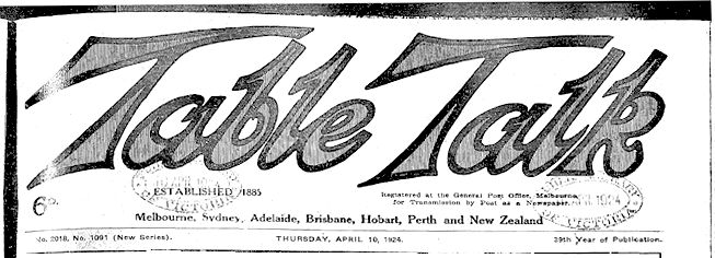 Table Talk 10 April 1924 banner - 51kB jpg