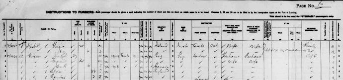 Nixon immigration to Quebec 1919 - 31kB jpg