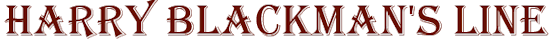 Harry Blackman's Line - 11kB jpg