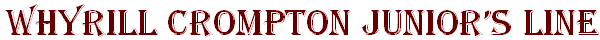 Whyrill Crompton Juniors's line