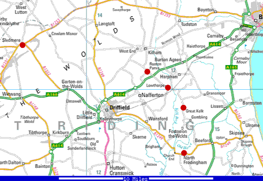 A map locating Robert Crompton's land - 32Kb gif