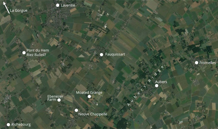 Moated Grange location - 63kB jpg