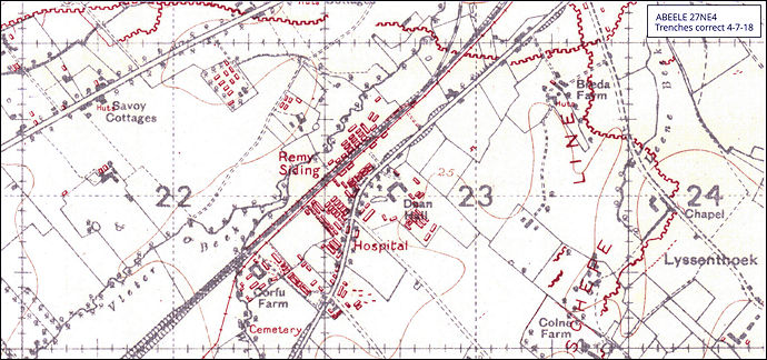 Remy Siding Trench Map - 55kB jpg