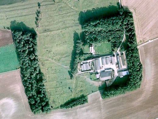 An aerial view of Cottam farm buildings - Kb jpg