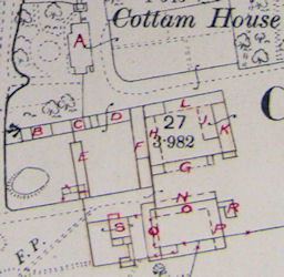 Cottam House Valuation Map 1910 buildings- 35kB jpg