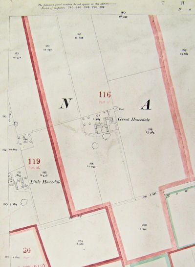 Great Houndales farm buildings Valuation Survey 1910 - 37kB jpg