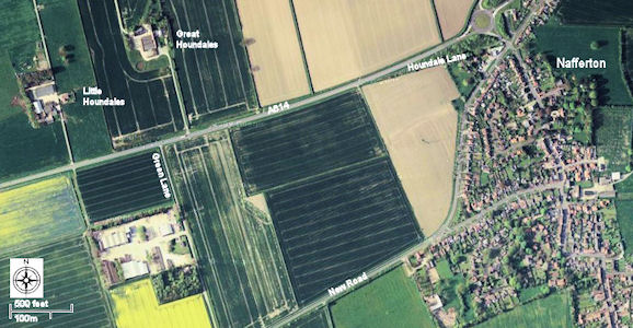 Aerial view of Houndales Farms 2010 - 63kB jpg