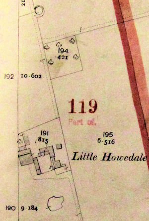 Little Houndales farm buildings Valuation Survey 1910 - 36kB jpg