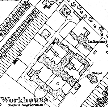 1901 map of Oxford workhouse - 69Kb gif