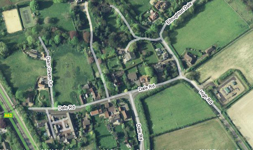 Aerial view of Elloughton village - 205kB jpg
