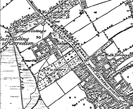 New Walk, Beverley, OS 1855 - 70kB jpg