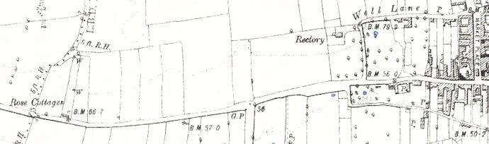 1894 map locating Rose Cottage, Bridlington - 30kB jpg