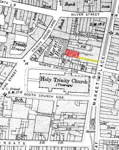1911 map locating Burns Entry - 83kB jpg