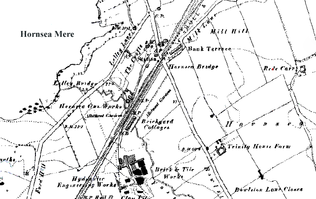 Map locating Trinity House Farm, Hornsea Burton - Kb gif