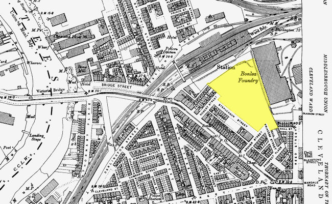 Part of the 1897 map of Stockton - 117kB jpg