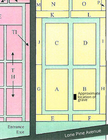 Orange Cemetery plan - 68kB jpg
