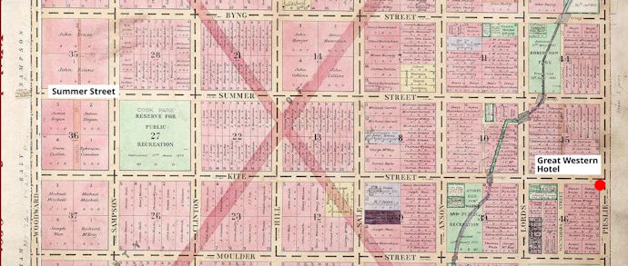 1915 map of Summer Street Orange - 115kB jpg