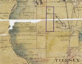 Map showing lands of F Maning - 20kB jpg