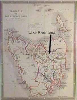 An early map of Tasmania 25Kb-jpg