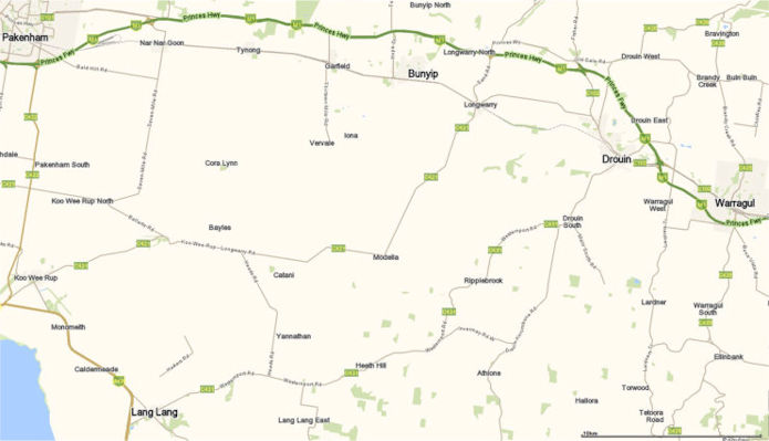 Drouin map - 39kB jpg