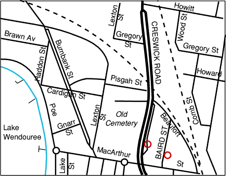 A modern nmap of Ballarat - 23Kb gif