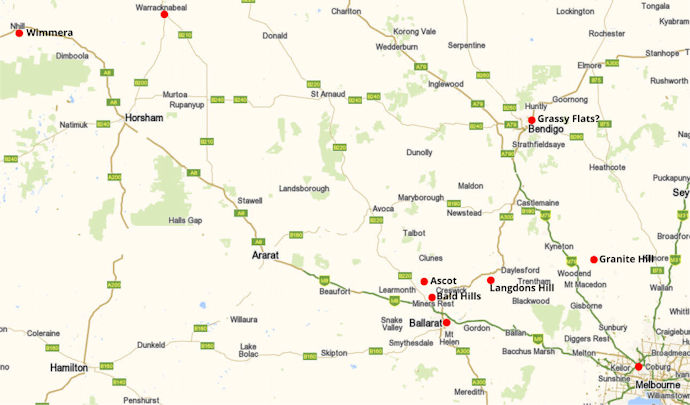 Map locating Annie MacDonald's schools 54kB jpg