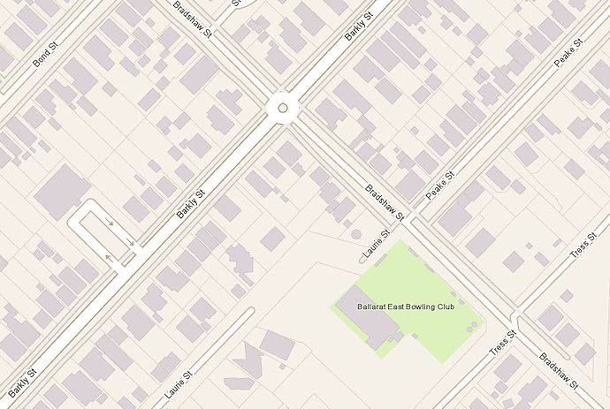 Map locating Ballarat Powder Magazine 2020 - 77kB jpg